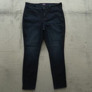 NYDJ Jeans Women's Size 16 Blue High-Rise Skinny Denim 30.5" Inseam Stretch